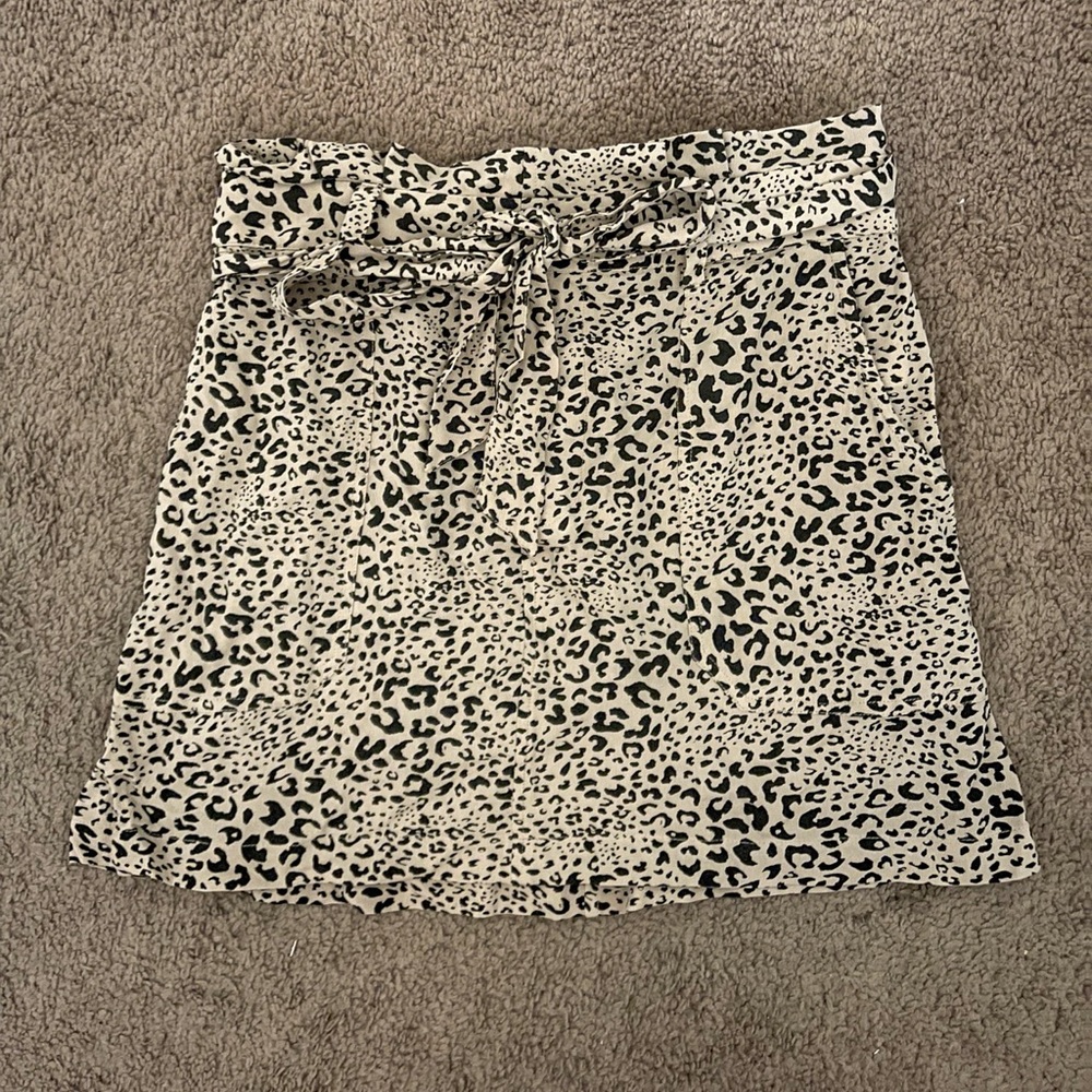 Leopard print skirt